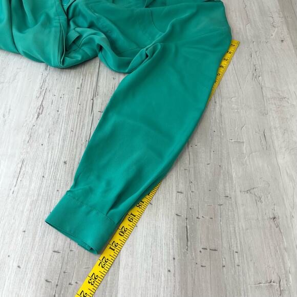 Vintage Talbots Long Sleeve Collared Button Up Belted Trench Shirt Dress Size 6 - Picture 13 of 16